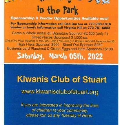 Kiwanis – Pancakes and Reading in the Park